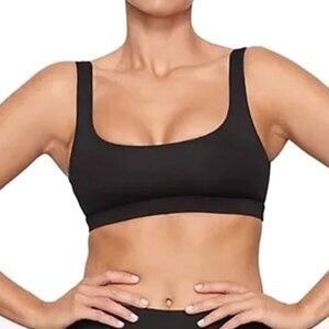 NWOT Skims Square Neck Bikini Swim Top S Onyx Scoop Back